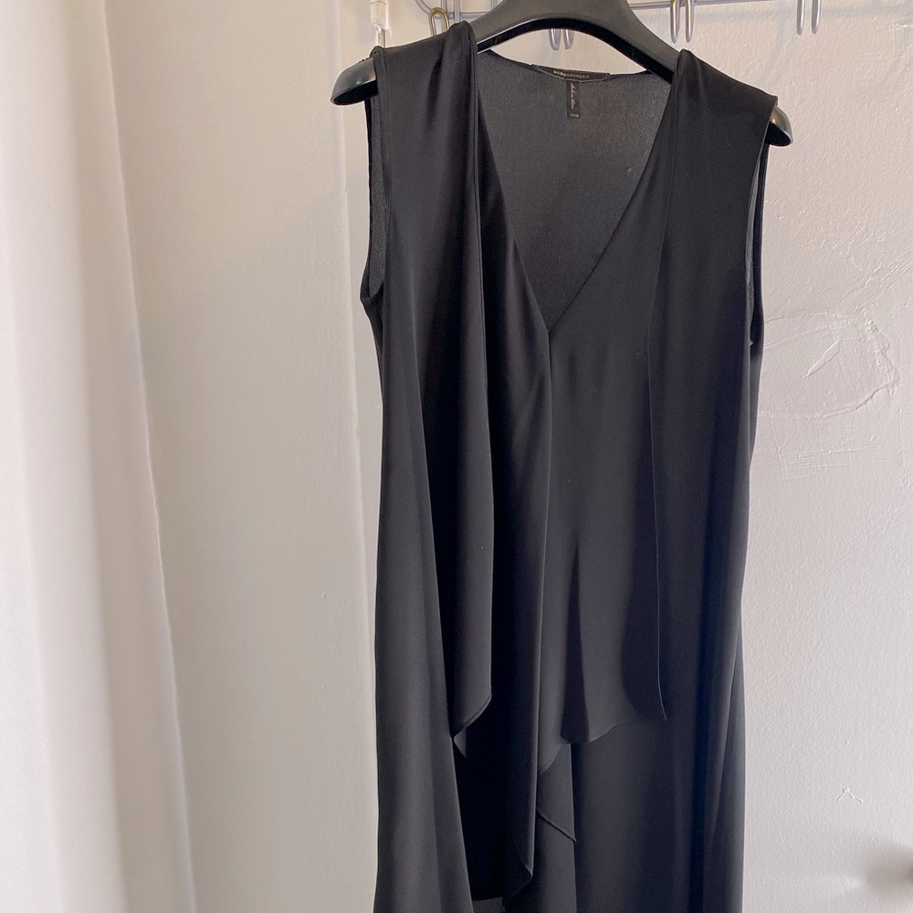 BCBGMAXAZRIA TARA CASCADE RUFFLE DRESS - Picture 6 of 15
